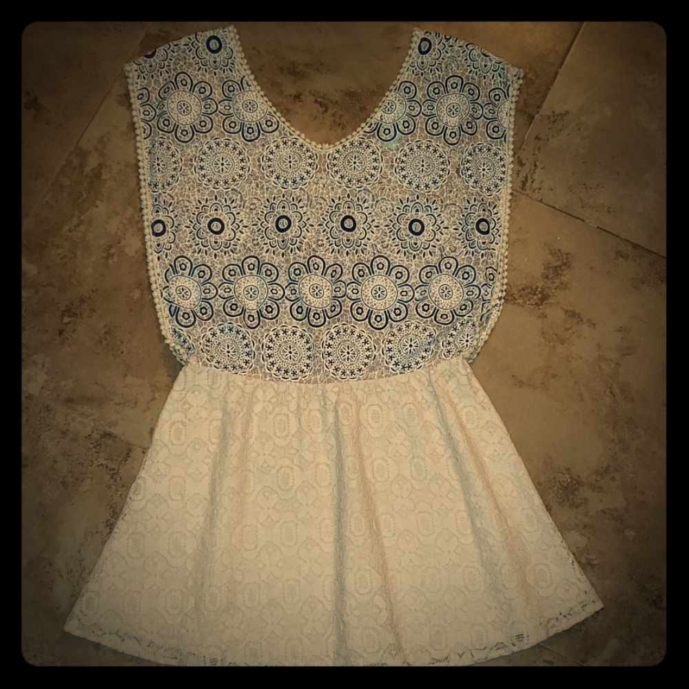 Camilla Tree Laces Slip On Dress women size S